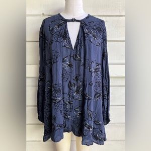 Free People Navy Blue Tunic Dress